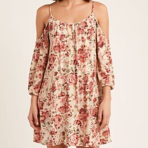 Obsession Floral Cold Shoulder Dress‎